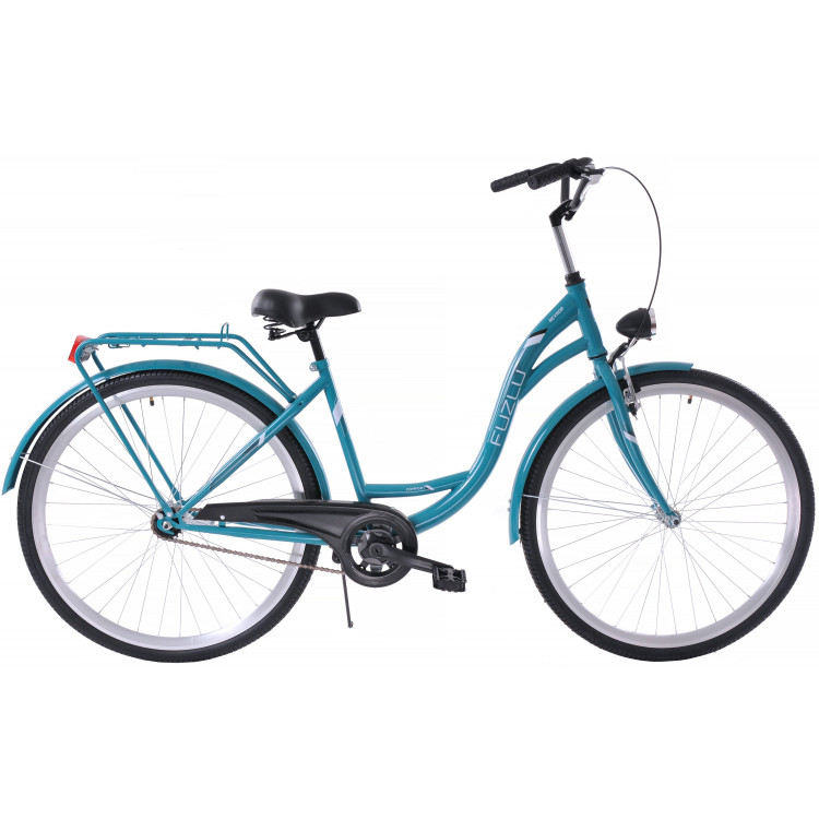 Mestský bicykel 28 Fuzlu Nevada S-1 Tyrkysový